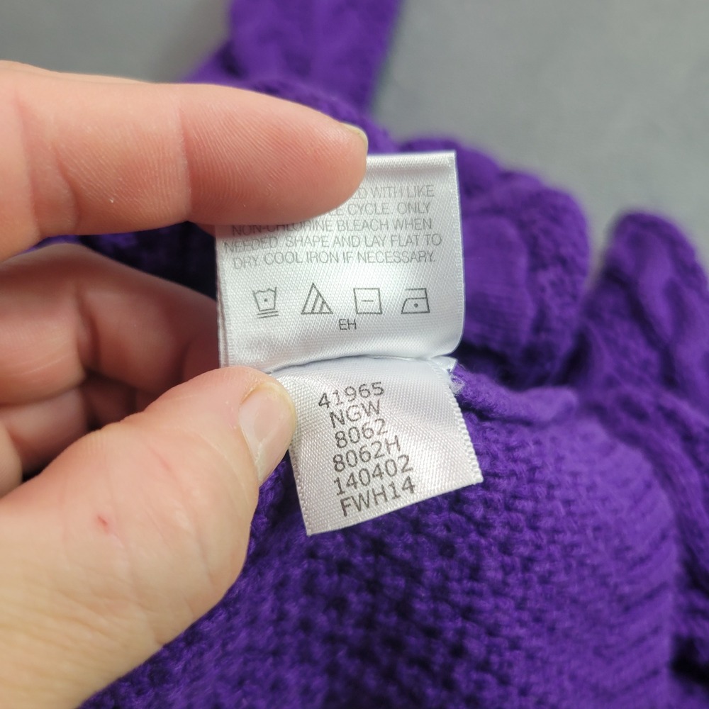 Hanna Andersson Girls Purple Plum Cardigan Sweater Bundle Size 100 3T 4T 2 Pack - Picture 5 of 12